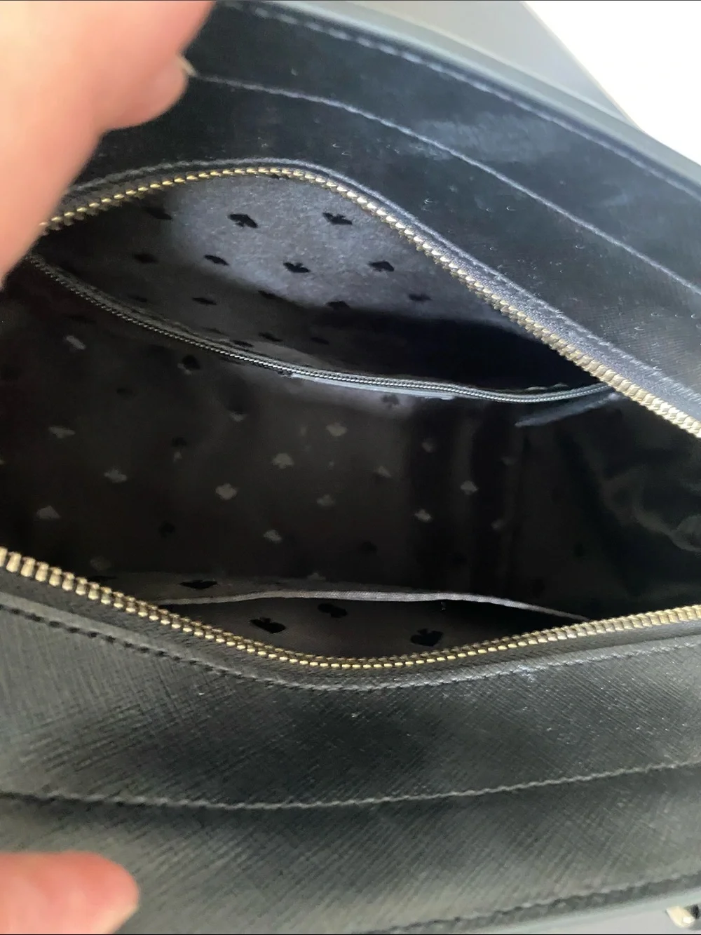 kate Spade Cameron Black Saffiano Leather Satchel with Removable Strap - Picture 5 of 7